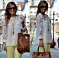 Blusa em renda guipir (modelo Zara)